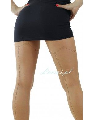 Emmy B06 MARILYN z szewkiem rajstopy 2